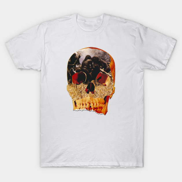 Cannibal Holocaust Cult Horror Movie Skull T-Shirt-TOZ